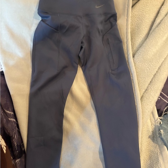 Nike Dark Blue Athletic Leggings - Picture 2 of 7